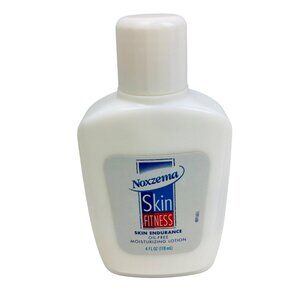 Vintage 90s Noxzema Skin Fitness Lotion 4 Oz Collectible Bottle White 1998